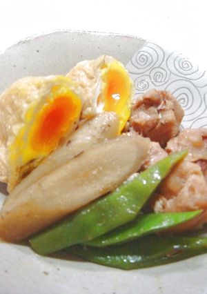 鶏肉と巾着卵の煮物-レシピのメイン写真