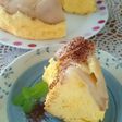 おやつに☆焼き梨のエンゼルシフォンケーキ