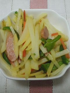 千切りじゃがいもの炒めもの-レシピのメイン写真
