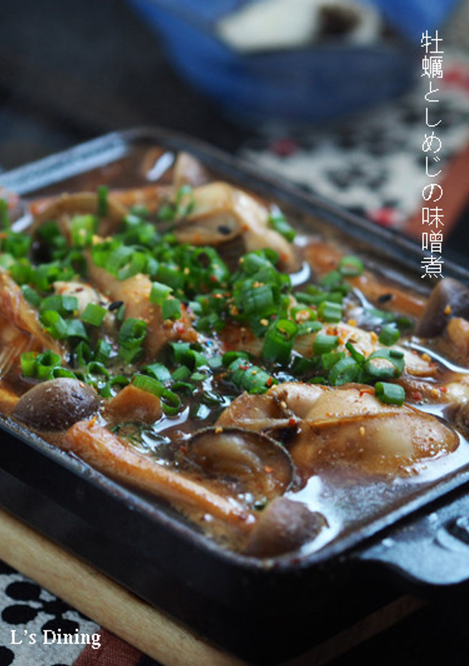 牡蠣としめじの味噌煮-レシピのメイン写真