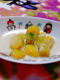 離乳後期〜簡単アッサリさつま芋のミルク煮-レシピのメイン写真