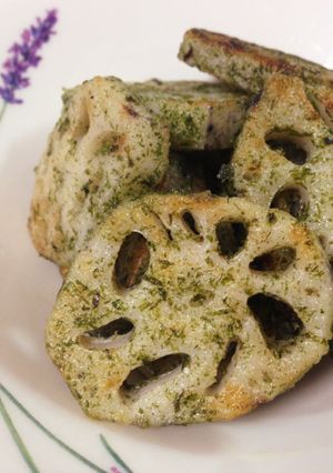 簡単！子供も大好きな蓮根の磯部焼き-レシピのメイン写真