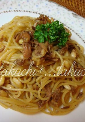 お店の味　ツナと松の実のパスタ-レシピのメイン写真