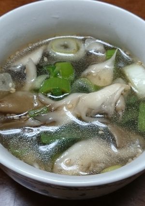 舞茸と長ねぎたっぷりのスープ-レシピのメイン写真