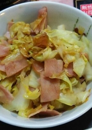 きゃべつとハム炒め-レシピのメイン写真