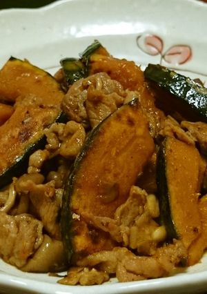 肉かぼちゃ炒め♪-レシピのメイン写真