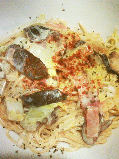 絶品♪白菜のクリームパスタ-レシピのメイン写真