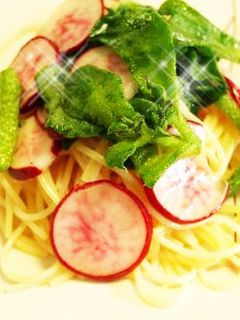 ラディッシュとアイスプラントのサラダスパ-レシピのメイン写真
