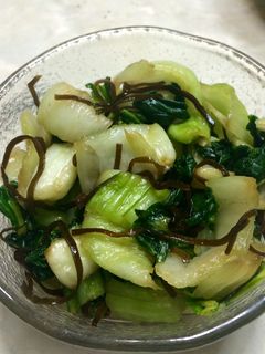 青梗菜の塩昆布あえ-レシピのメイン写真