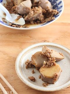 鶏ひき肉と里芋の煮物-レシピのメイン写真