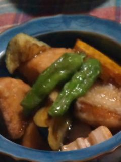 鮭と秋野菜の素揚げ 生姜餡掛け-レシピのメイン写真