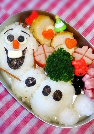 キャラ弁☆ゆかいなオラフ-レシピのメイン写真