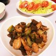 鶏もも肉•ネギ•こんにゃくの照り焼き