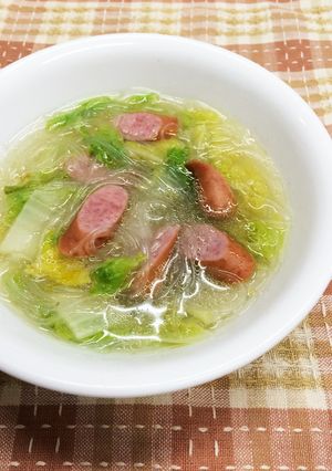 懐かし給食の味☆白菜と春雨スープ-レシピのメイン写真
