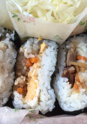 お弁当に☆お肉多めのおにぎらず-レシピのメイン写真
