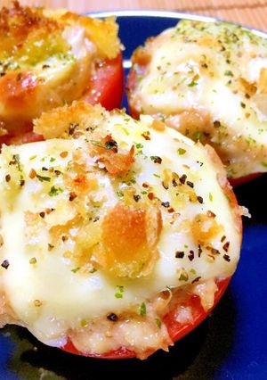 トマト☆ツナマヨチーズ焼き-レシピのメイン写真