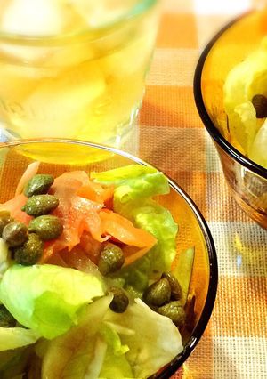 スモークサーモンと鯛とレタスのサラダ-レシピのメイン写真