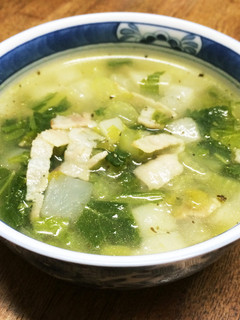 カブとセロリのスープ★緑のミネストローネ-レシピのメイン写真