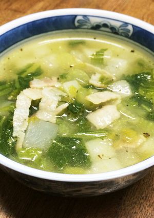 カブとセロリのスープ★緑のミネストローネ-レシピのメイン写真