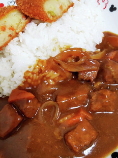 煮込み時間5分!サイコロステーキのカレー-レシピのメイン写真
