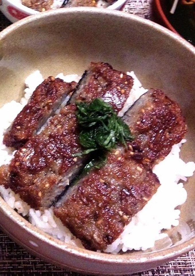 もっちり蓮根ベジ蒲焼き丼♪-レシピのメイン写真