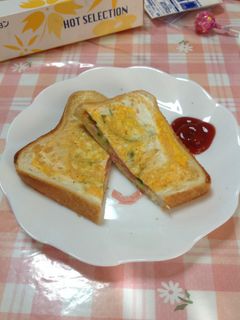 朝食に☆フライパンで作るホットサンド♪-レシピのメイン写真