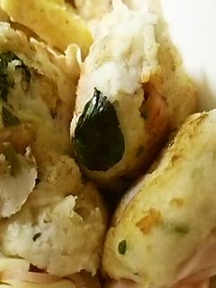 バジル入り♡里芋と粉チーズのお焼き-レシピのメイン写真