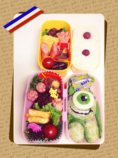 ギョロ目ちゃん☆かんたんキャラ弁-レシピのメイン写真