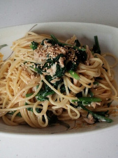 ツナとほうれん草☆醤油マヨパスタ-レシピのメイン写真