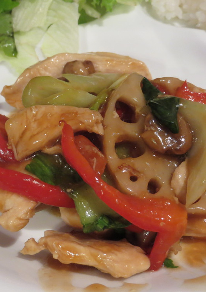 はすと鶏肉の中華炒め-レシピのメイン写真