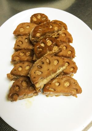 レンコンミンチの照り焼き-レシピのメイン写真
