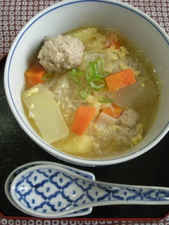 体にやさしい肉団子と冬瓜の中華スープ-レシピのメイン写真