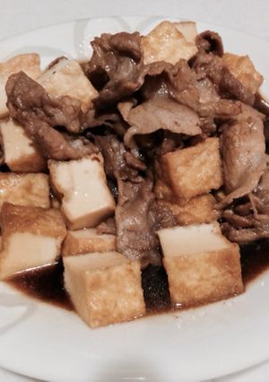 【僕でも出来る】揚げ豆腐と豚肉の醤油煮-レシピのメイン写真