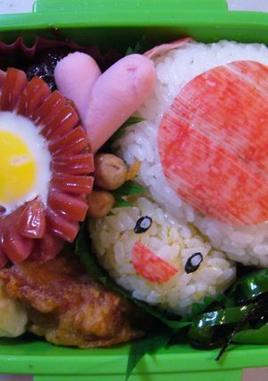 スーパーマリオ"キノピオ"弁当-レシピのメイン写真