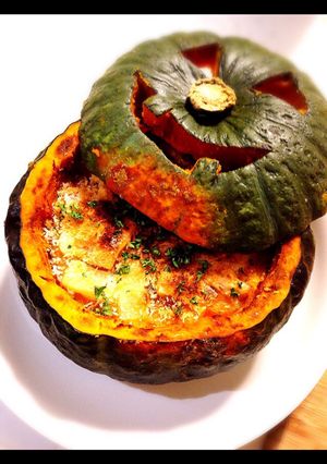 ハロウィンに☆ カボチャの丸ごとグラタン-レシピのメイン写真