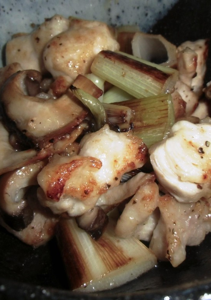 鶏肉と長ネギの焼き鳥（塩）風-レシピのメイン写真