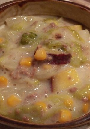 白菜とコーンのクリーム煮-レシピのメイン写真