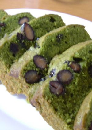 抹茶と黒豆のパウンドケーキ-レシピのメイン写真