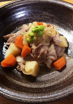 簡単ヘルシーレンジだけで作る肉じゃが-レシピのメイン写真