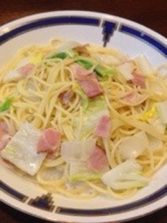 *白菜とベーコンのクリームパスタ*-レシピのメイン写真