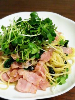 ☆簡単☆ベーコンとほうれん草の和風パスタ-レシピのメイン写真