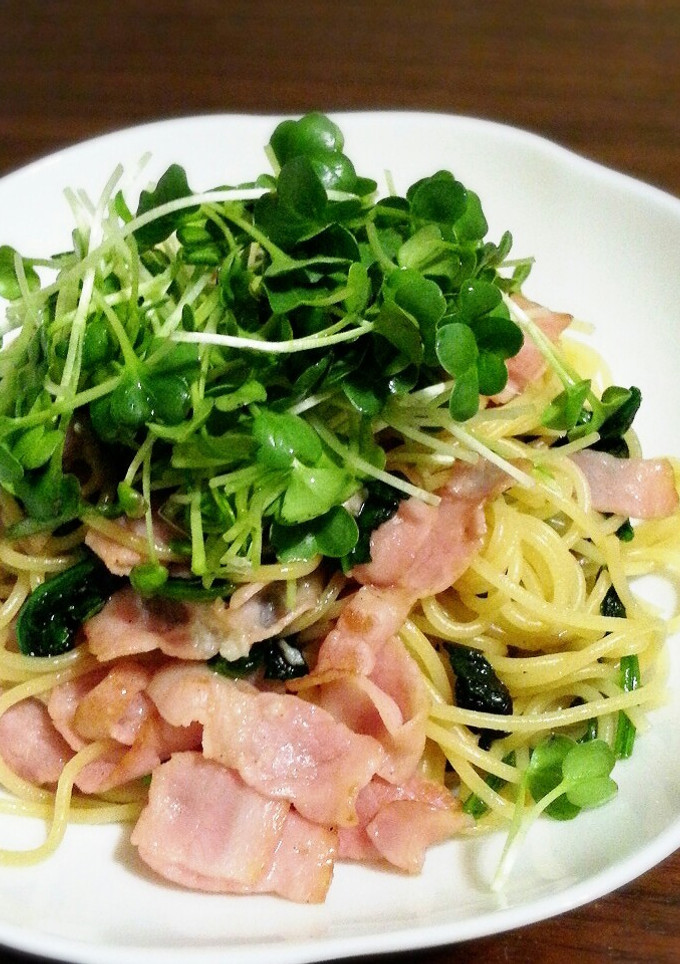 ☆簡単☆ベーコンとほうれん草の和風パスタ-レシピのメイン写真