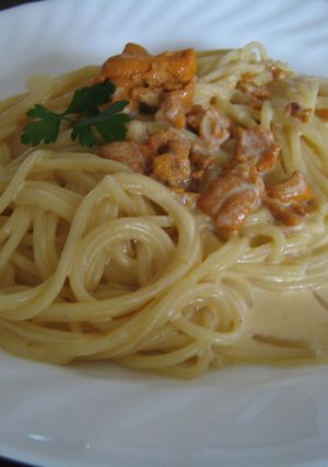 簡単！生ウニのクリームパスタ-レシピのメイン写真