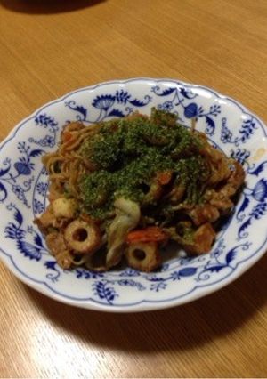 たっぷり！チクワと豚肉のソース焼きそば-レシピのメイン写真
