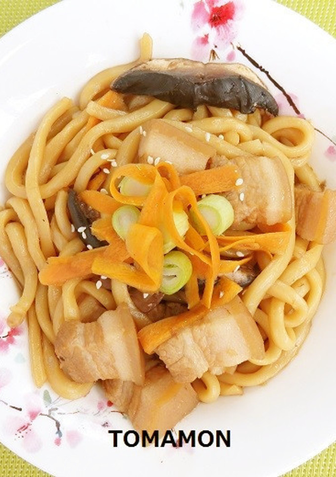 ささっと簡単✿和風しょうゆ焼きうどん-レシピのメイン写真