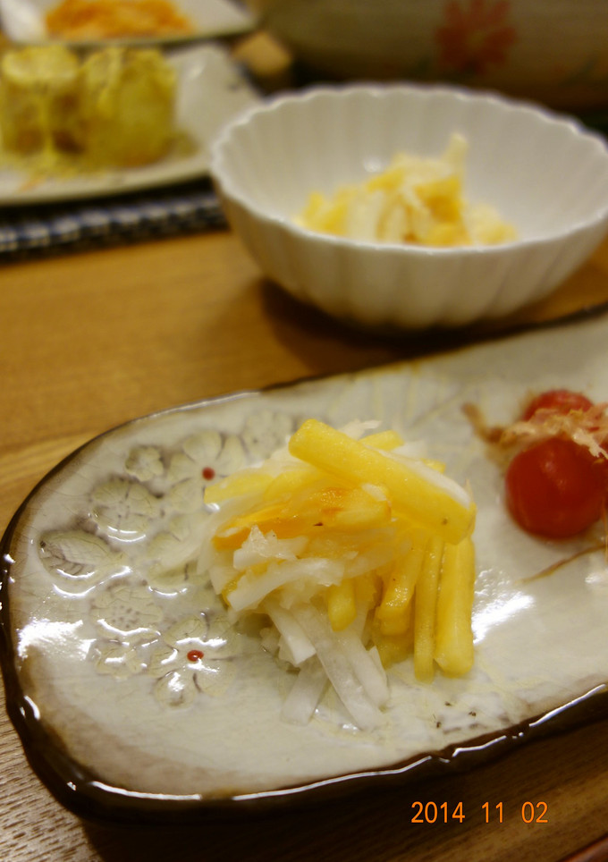 柿と大根のなます♪-レシピのメイン写真
