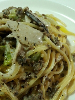 豚ひき肉とキャベツのクリームパスタ-レシピのメイン写真