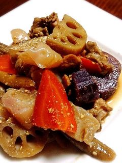 ごまとお酢の風味の炒り鶏-レシピのメイン写真