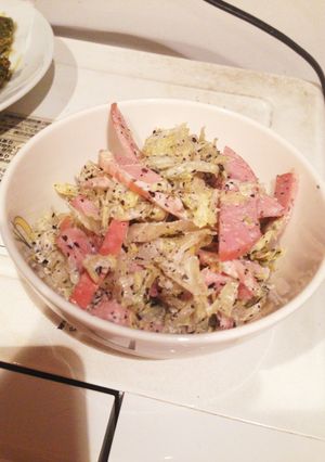 キャベツとハムのゴママヨポン！-レシピのメイン写真