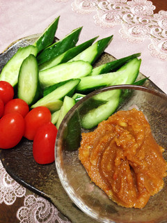 野菜が進む!ピリ辛味噌にんにく-レシピのメイン写真